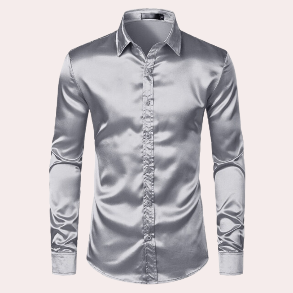 Levoire | Chemise À Manches Longues Élégante Pour Homme gris