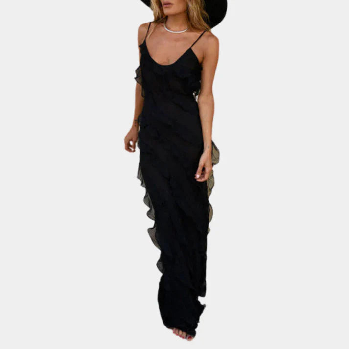 Levoire | Robe Longue Pour Femmes Avec Volants