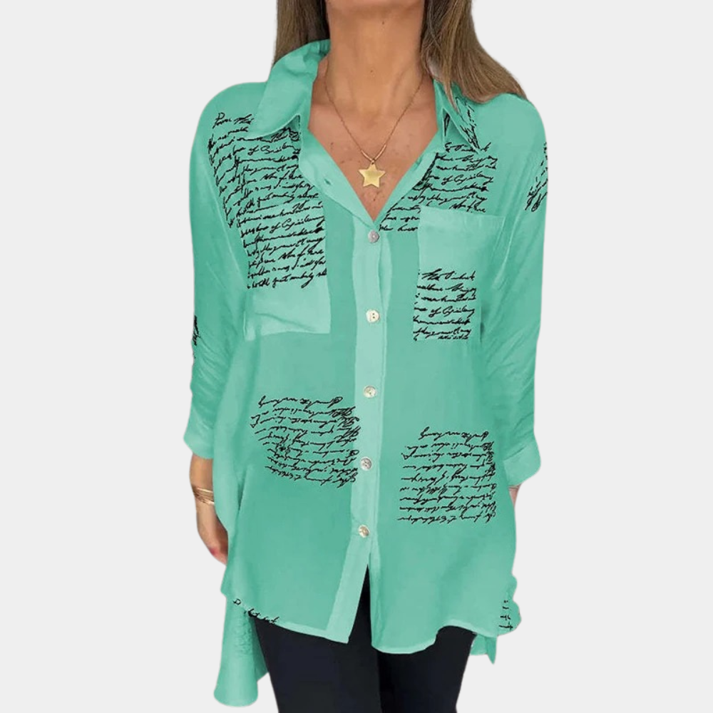 Levoire | T-Shirt À Imprimé Letter Trendy Vert