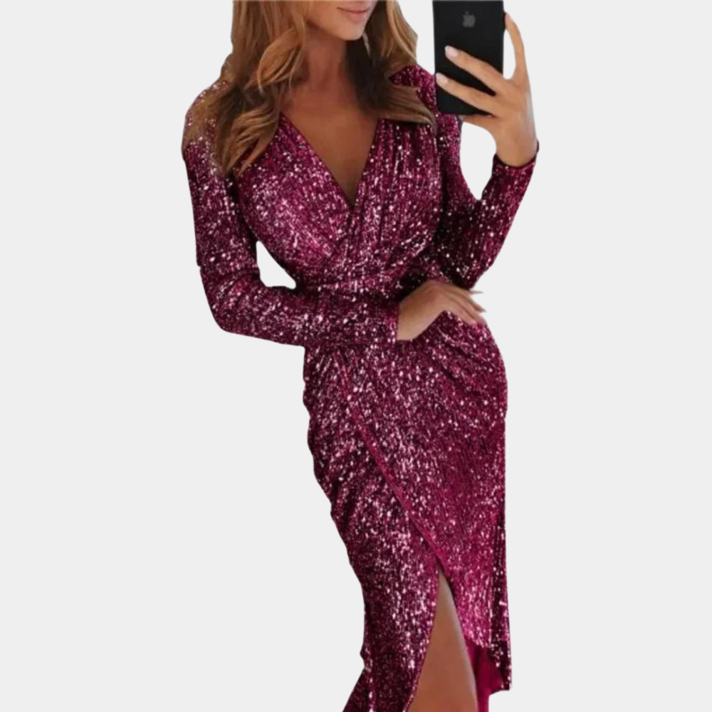 Levoire | Robe À Manches Longues Pour Femmes Lilas