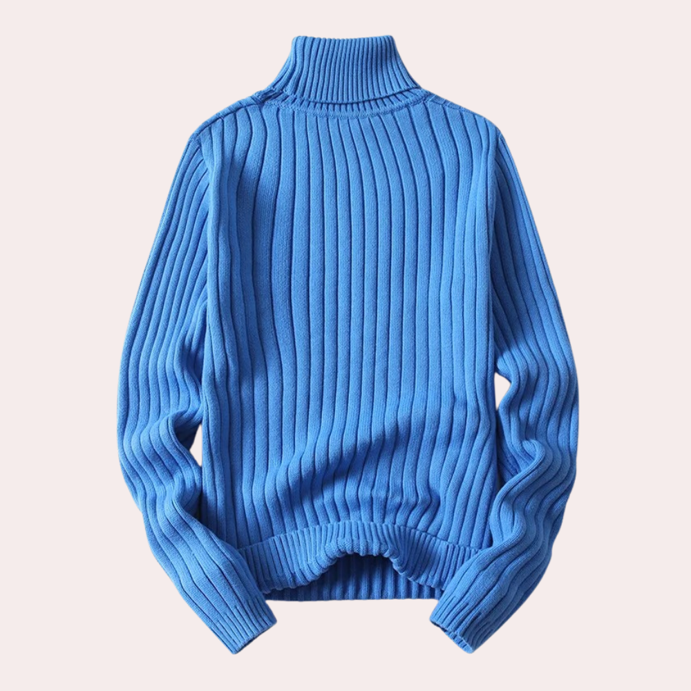 Levoire | Pulls Pour Femmes Élégants Et Confortables Avec Col Roulé Bleu