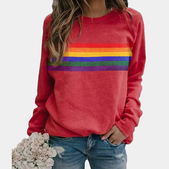 Levoire | Sweat-Shirt Féminin Élégant Avec Une Allure Stylée Rot
