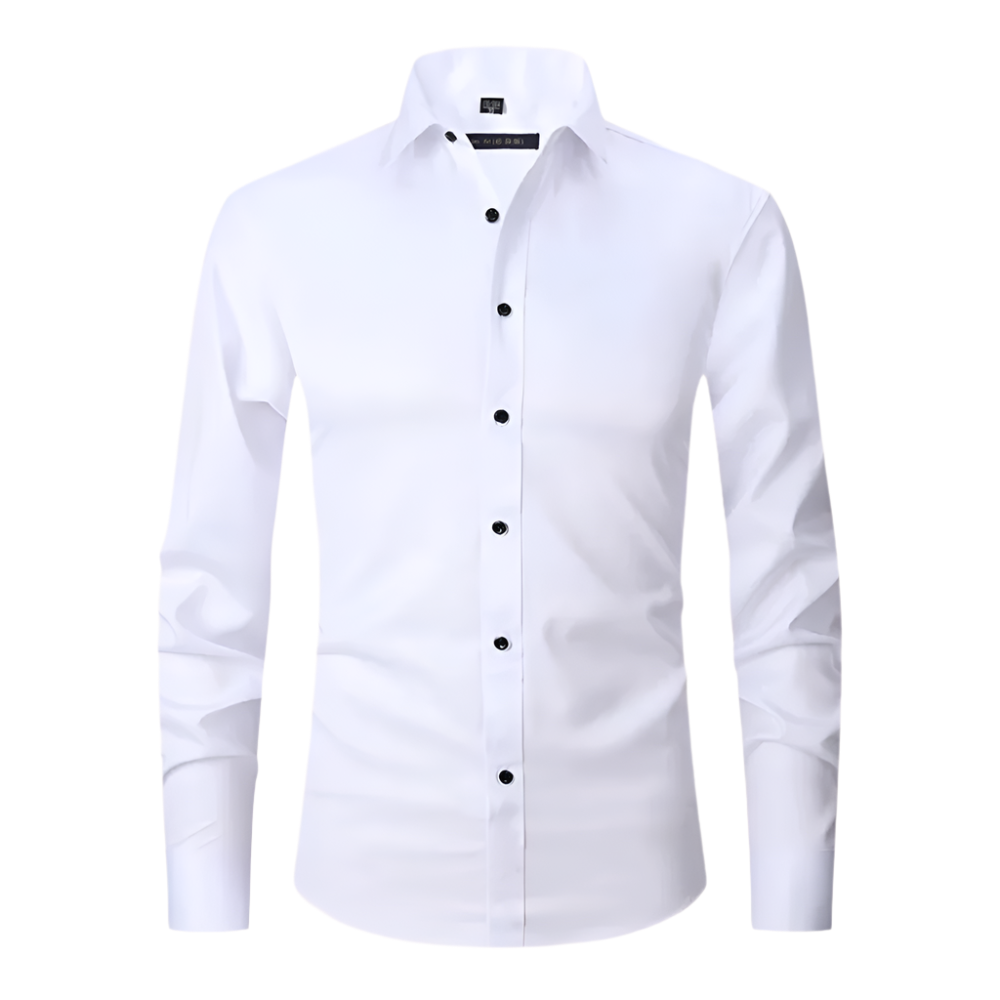 Levoire | Chemise Homme Non Repassée Extensible Blanc