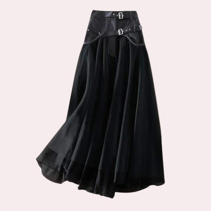 Levoire | Jupe Plissée Chic Pour Femmes Noir