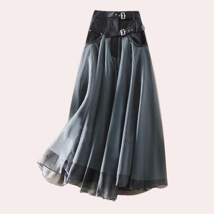 Levoire | Jupe Plissée Chic Pour Femmes Gris