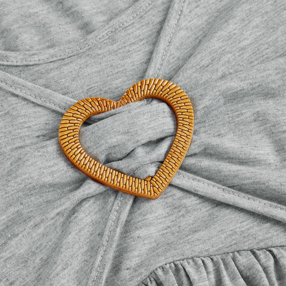 Levoire | Robe Longue Plissée Avec Détail En Forme De Cœur Pour Femmes