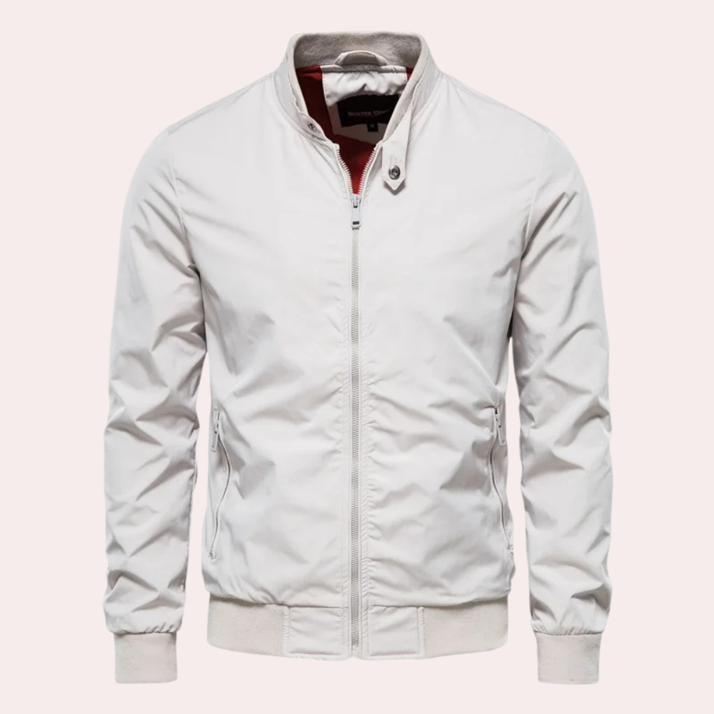 Levoire | Veste Bomber Pour Hommes Avec Poches Spacieuses Beige