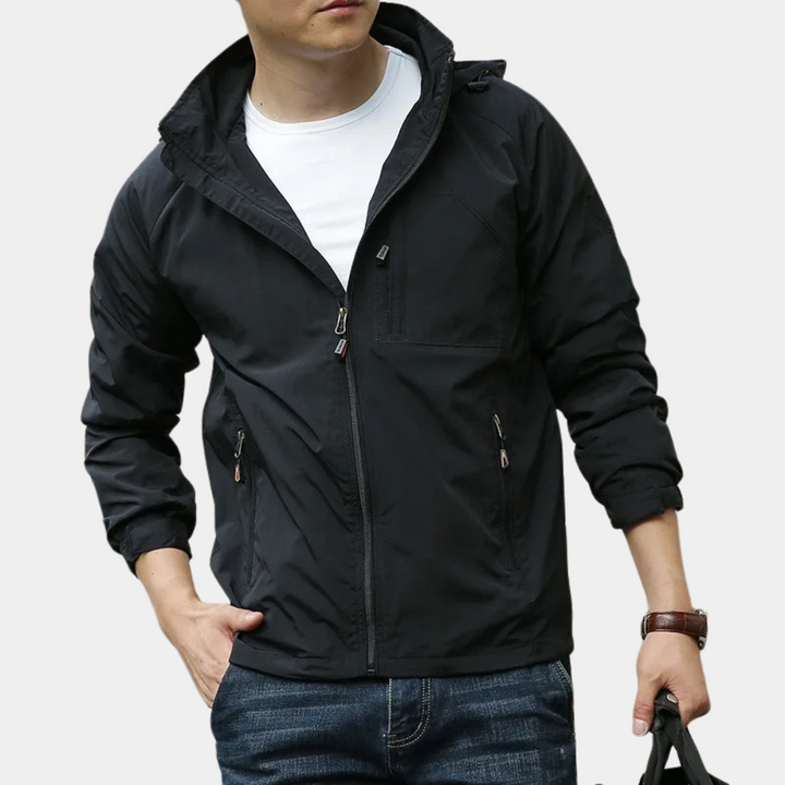 Levoire | Veste Cargo Avec Fermeture Éclair Pour Hommes Noir