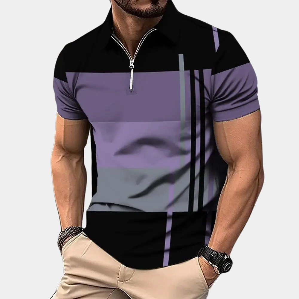 Levoire | Chemise À Manches Courtes Hommes Lila