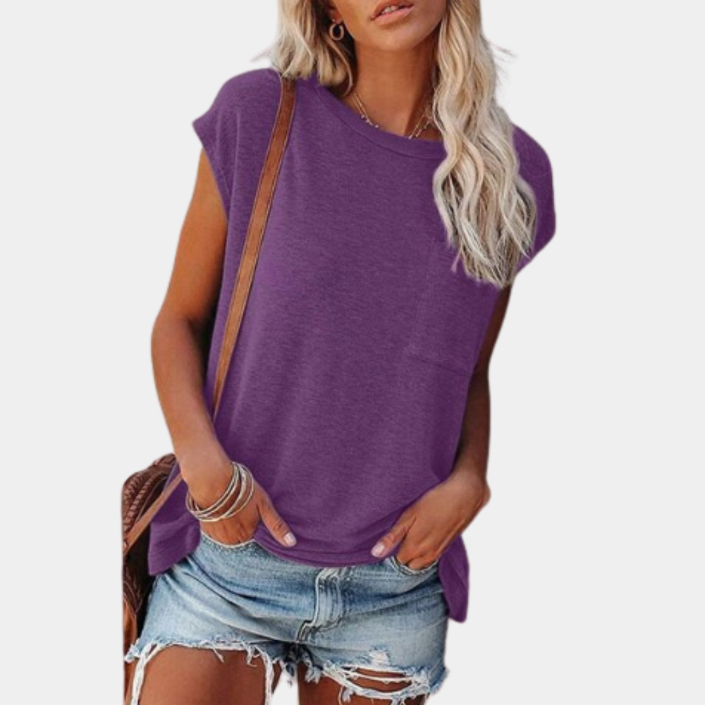 Levoire | T-Shirt D'Été Pour Femmes Dans Un Style Décontracté Lilas