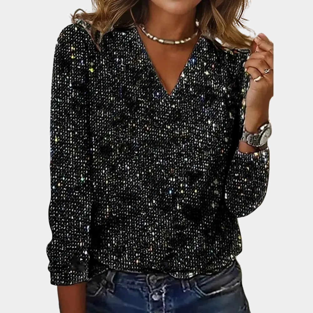 Levoire | Robe Pailletée Élégance Féminine Noir