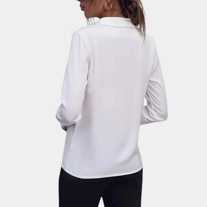 Levoire | Blouse Raffinée En Couleur Unie Pour Femmes