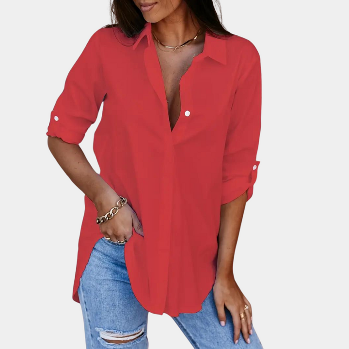 Levoire | Blouse À Manches Longues Pour Femmes Rot