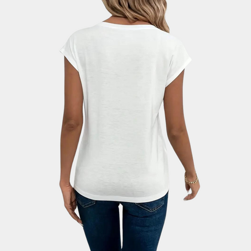 Levoire | T-Shirt Parfaitement Ajusté Et Confortable Avec Décolleté En V Pour Femmes