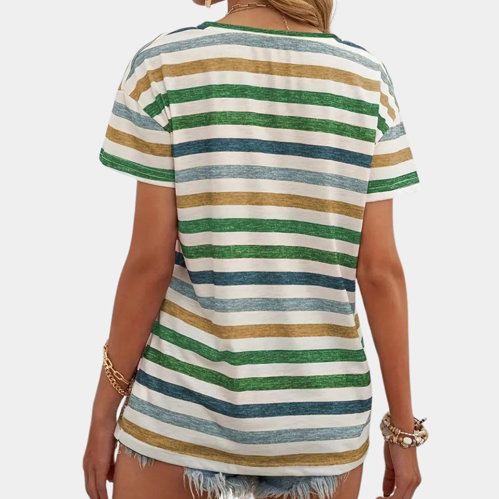 Levoire | T-Shirt De Loisirs Pour Femmes Avec Des Rayures