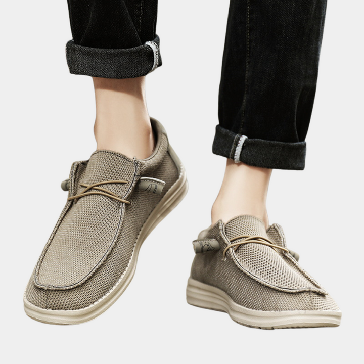 Levoire | Mocassins Pour Hommes Elegants Confort Respirant Khaki
