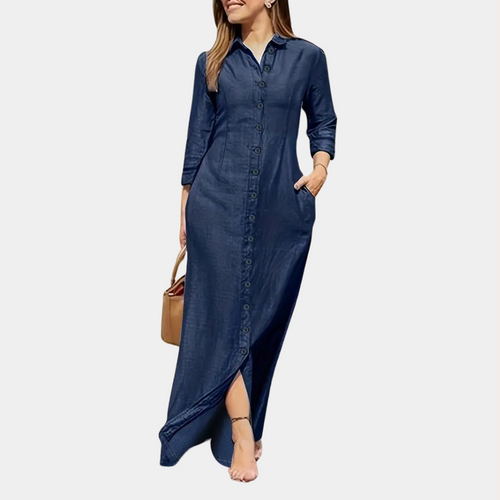 Levoire | Robe Maxi Avec Bouton