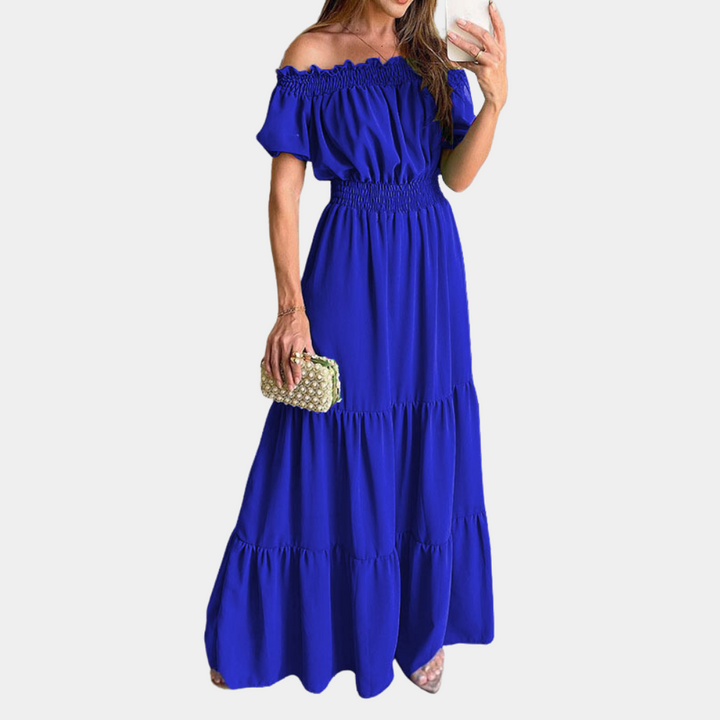Levoire | Sac À Dos Maxi Robe Avec Un Design Élégant Et Un Tissu Léger Bleu