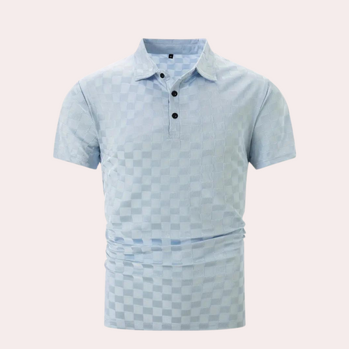Levoire | Polo Slim Fit Damier Pour Hommes