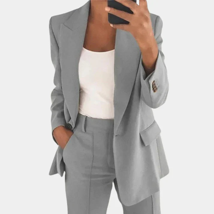 Levoire | Ensemble Blazer Pour Femmes Gris