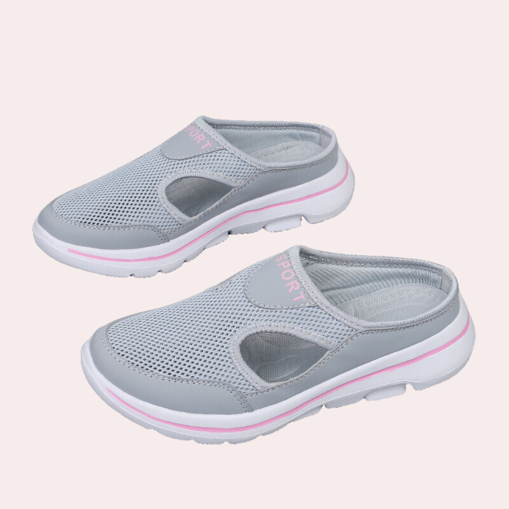 Levoire | Chaussons Orthopediques Pour Hommes Maille Respirante Gris clair