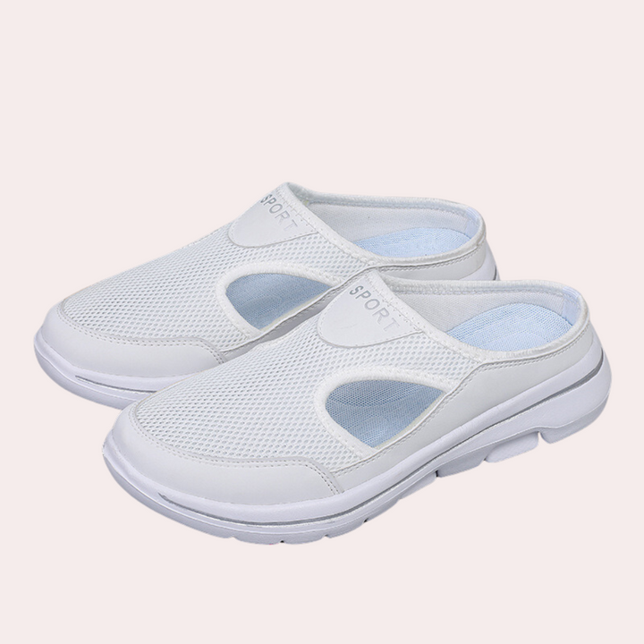 Levoire | Chaussons Orthopediques Pour Hommes Maille Respirante Blanc