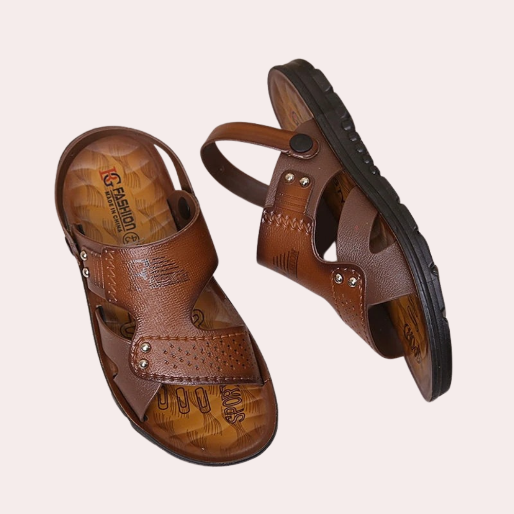 Levoire | Sandales Pour Hommes Style Decontracte Confortables Et Durables Marron 45