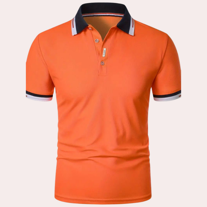 Levoire | Polo Orange Stylé Pour Homme