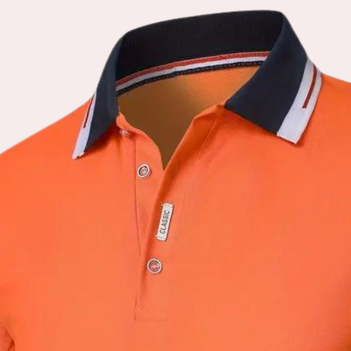 Levoire | Polo Orange Stylé Pour Homme