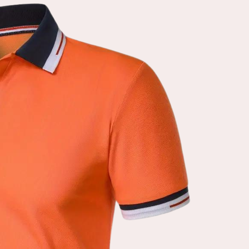 Levoire | Polo Orange Stylé Pour Homme