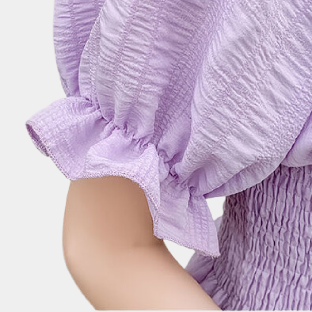 Levoire | Blouse D'Été Moderne Avec Des Manches Bouffantes En Tissu Léger