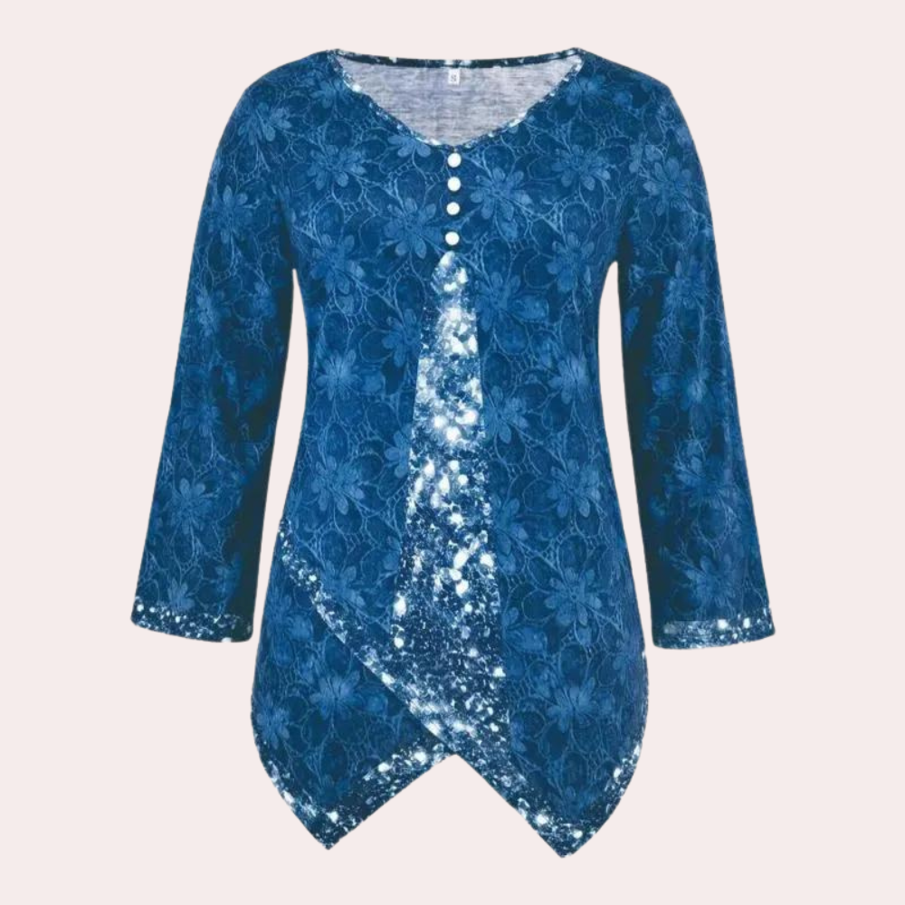 Levoire | Manteau Hiver Élégant Épuré Bleu