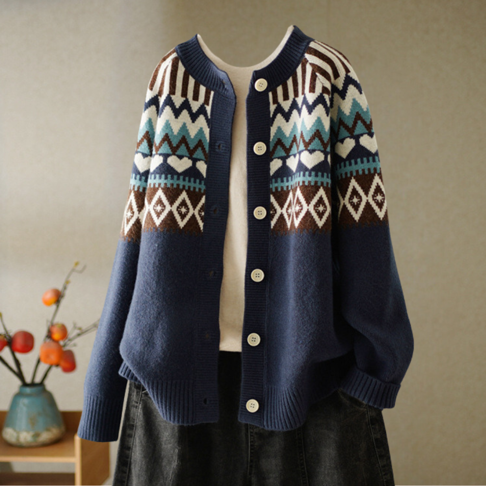 Levoire | Pull D’Hiver Col Bardot Moderne Bleu
