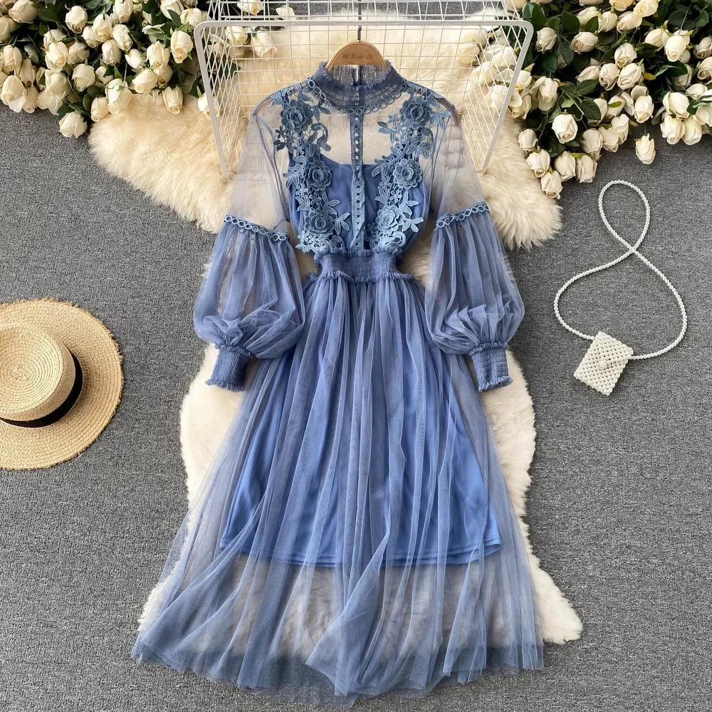 Levoire | Robe Fleurie Bleu