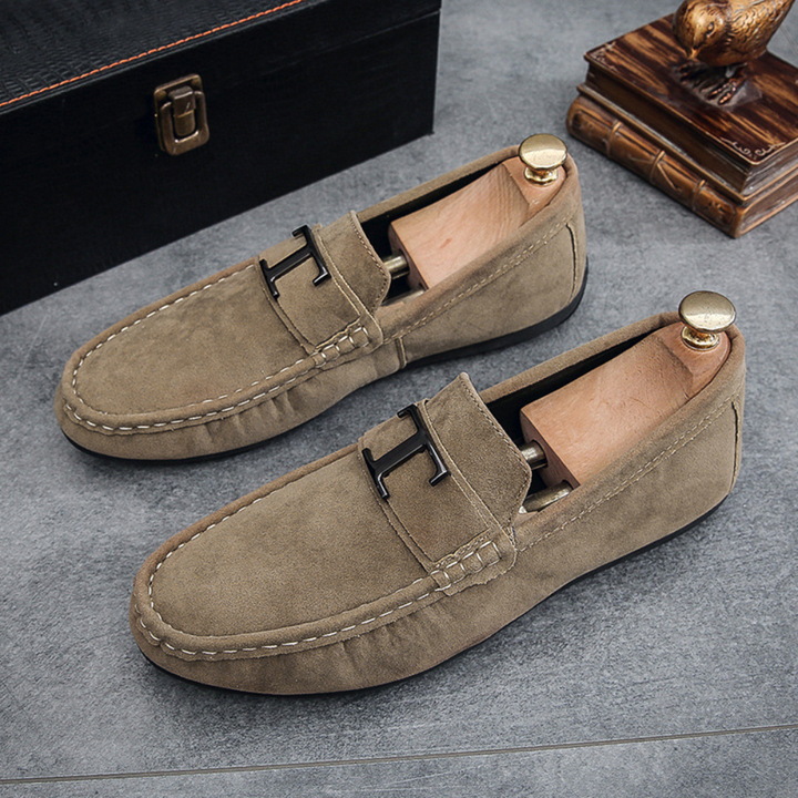 Levoire | Mocassins Pour Hommes Slip-On De Luxe Confortable & Elegant Khaki