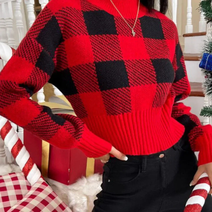 Levoire | Pull Pour Femme À Carreaux Classiques