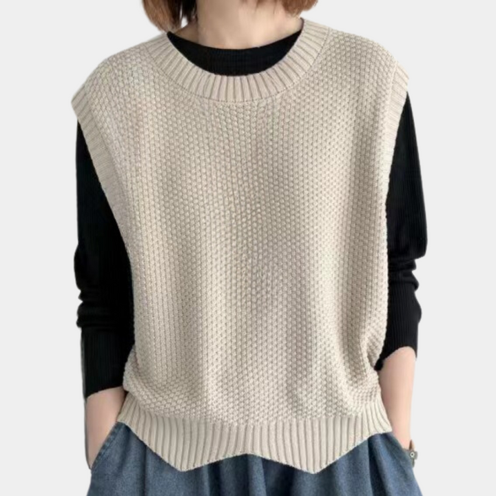 Levoire | Tricot sans manches pour femmes Abricot
