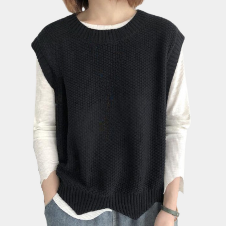 Levoire | Tricot sans manches pour femmes Noir