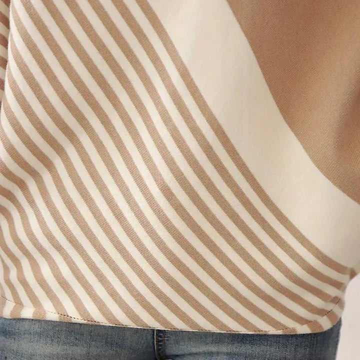 Levoire | Pull Chauve-Souris Rayé Confortable Pour Femmes