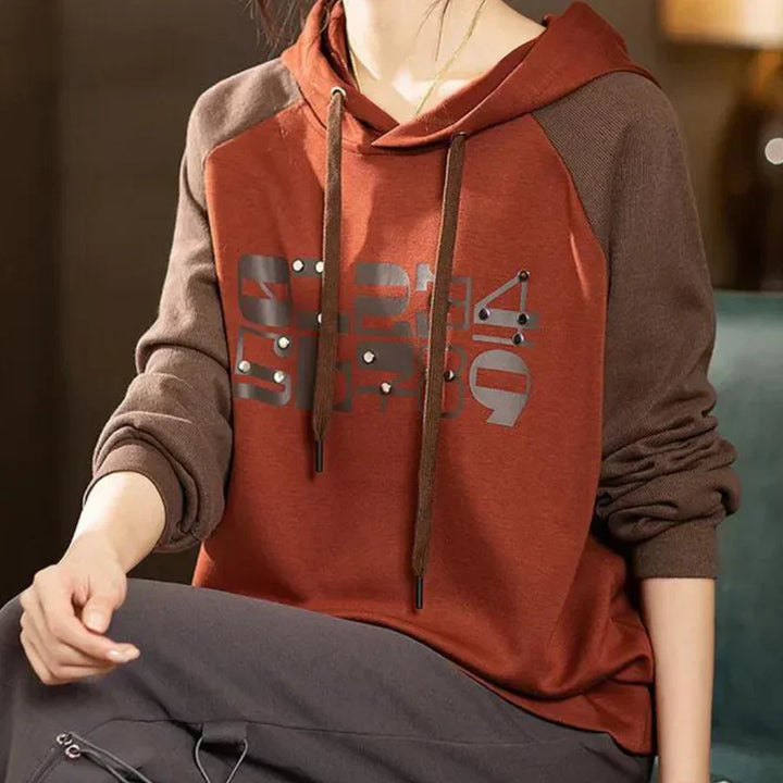 Levoire | Pull À Capuche Bicolore Confortable Pour Femmes