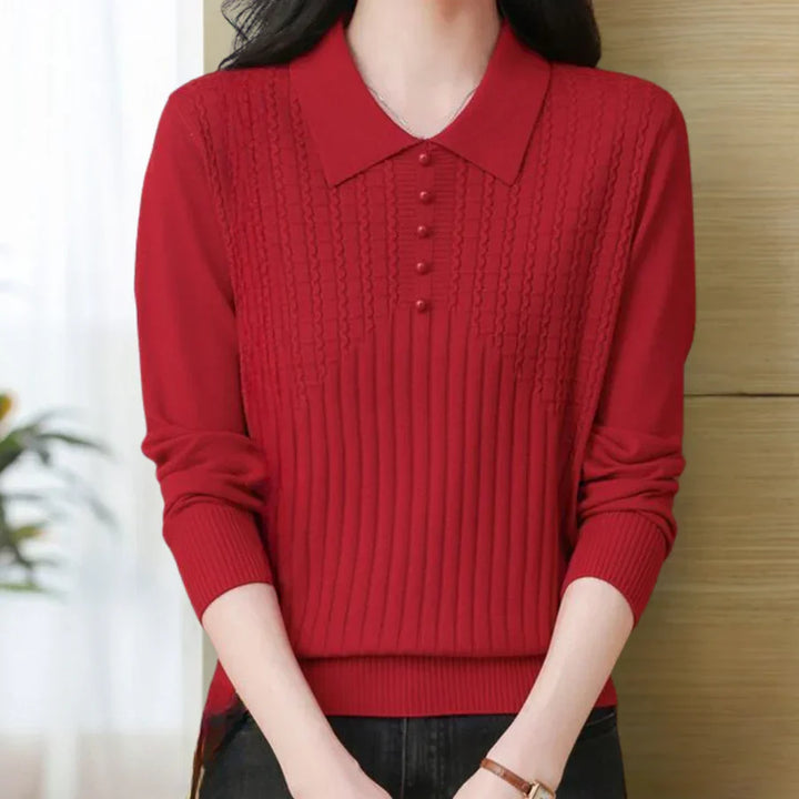 Levoire | Pull En Tricot Simple Pour Femmes Rot