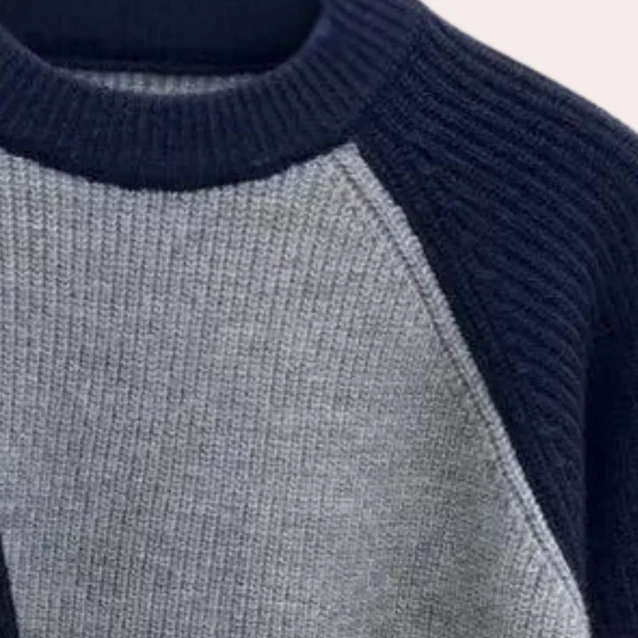 Levoire | Pull Homme Avec Armure Contrastante