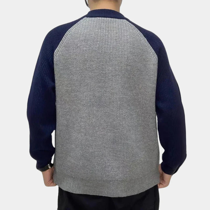 Levoire | Pull Homme Avec Armure Contrastante