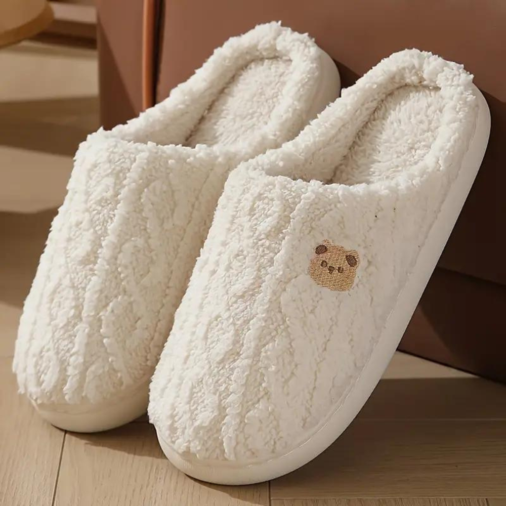 Levoire | Pantoufles Confortables Douces Pour Femmes Blanc