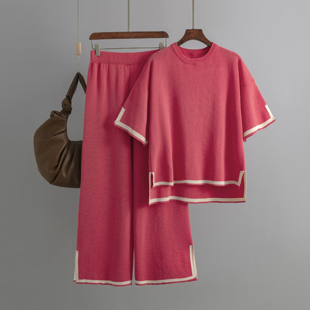 Levoire | Ensemble D'Été 2 Pièces Mi-Long ROSA