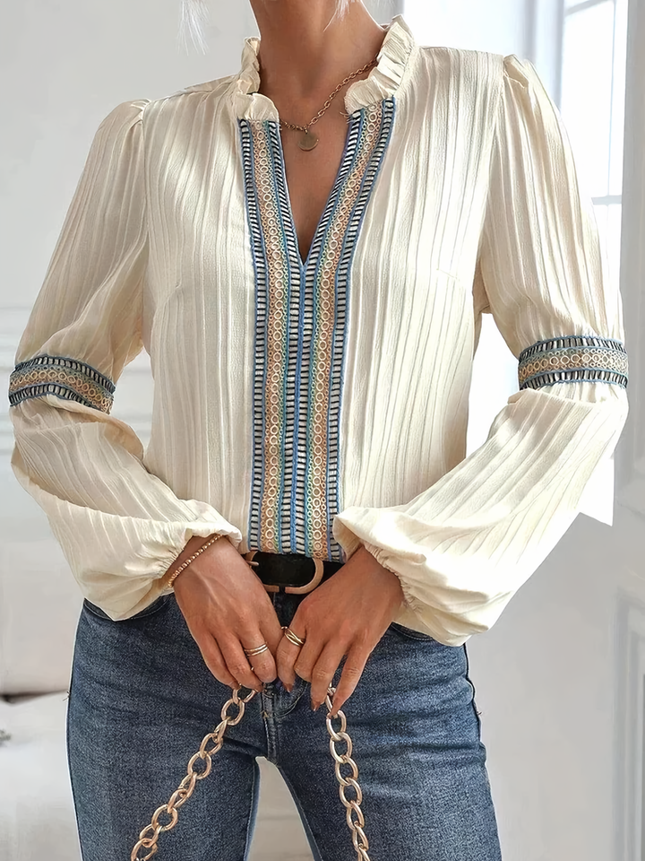 Levoire | Blouse Élégante À Décolleté En V 2XL
