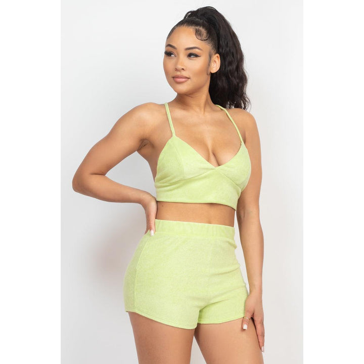 Levoire | Grande Taille Robe Bodycon Sans Manches Avec Imprimé Feuilles Midi Robe