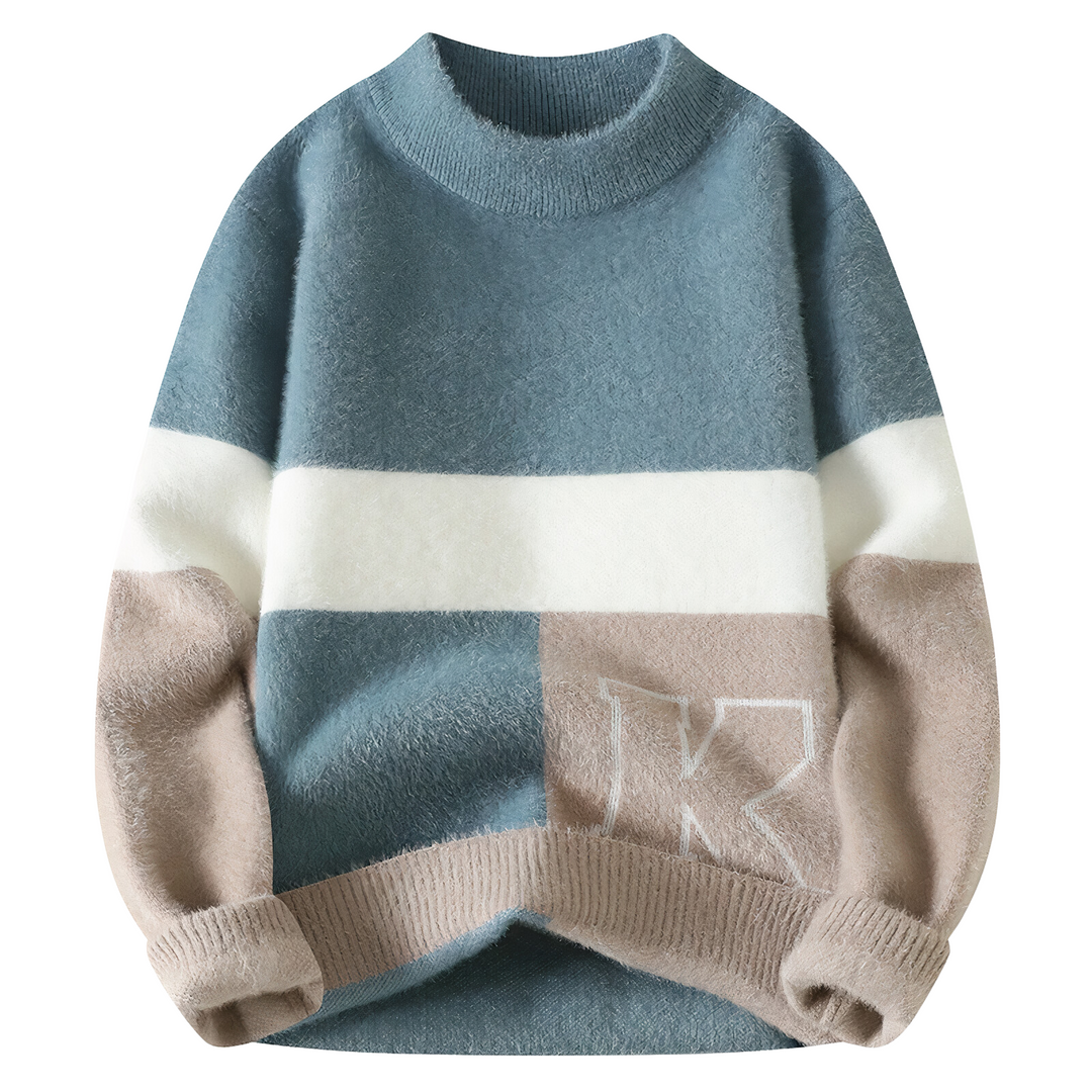 Levoire | Pull En Laine Pour Hommes Bleu