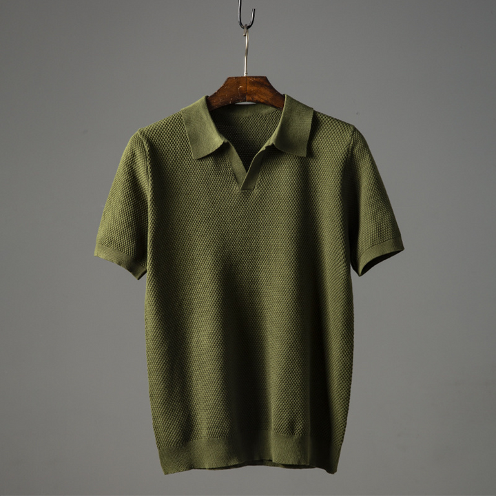 Levoire | Polo en coton Jade vert