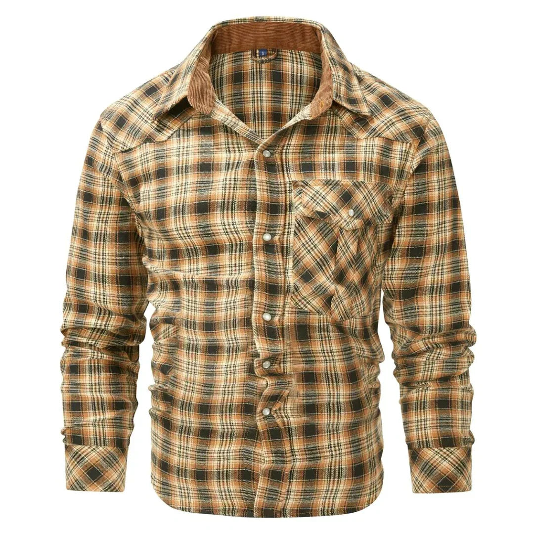 Levoire | Chemise À Carreaux Retro Elegant Hommes